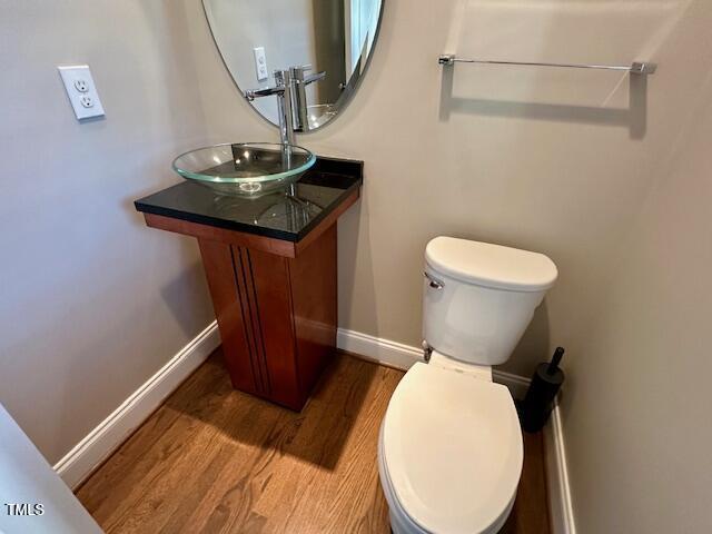 1113 Bexley Hills Bnd, Apex, NC 27502 - bathroom with wood finished floors and vanity