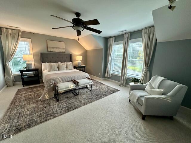 1113 Bexley Hills Bnd, Apex, NC 27502 - bedroom featuring carpet floors and ceiling fan