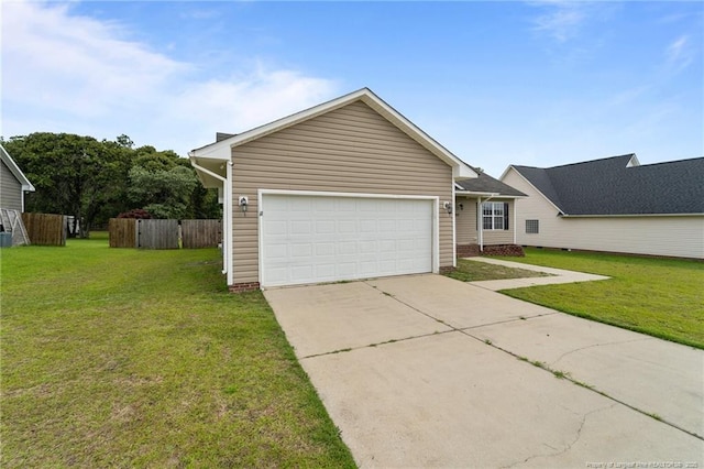 159 Falling Leaf Dr, Raeford, NC 28376 - view of front of house featuring concrete driveway and an attached garage