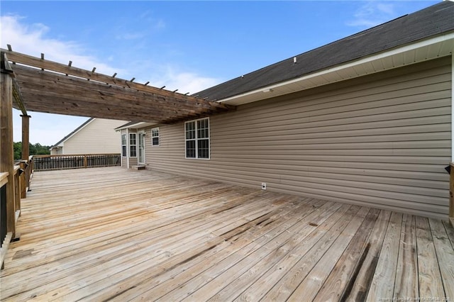 159 Falling Leaf Dr, Raeford, NC 28376 - wooden deck with a pergola