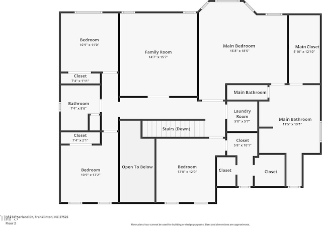 165 Sutherland Dr, Franklinton, NC 27525 - view of property floor plan