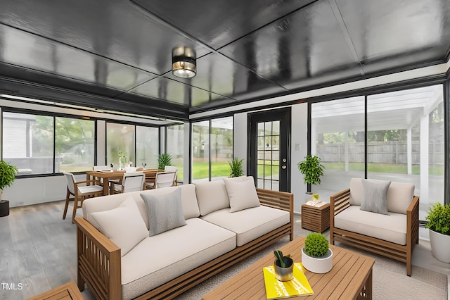 1112 Lakeside Dr NW, Wilson, NC 27896 - sunroom / solarium featuring wood finished floors