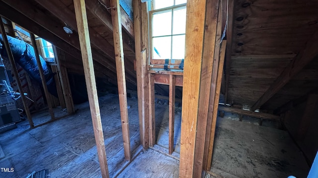 132 Carriage House Trl, Garner, NC 27529 - unfinished attic featuring healthy amount of natural light