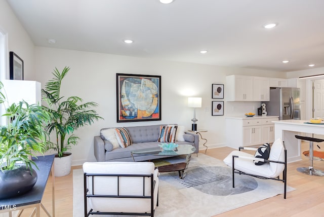 1309 Hudson Ave Unit D6, Durham, NC 27705 - living area featuring recessed lighting and light wood-style floors