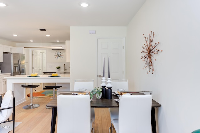 1309 Hudson Ave Unit D6, Durham, NC 27705 - dining room with light wood-type flooring and recessed lighting