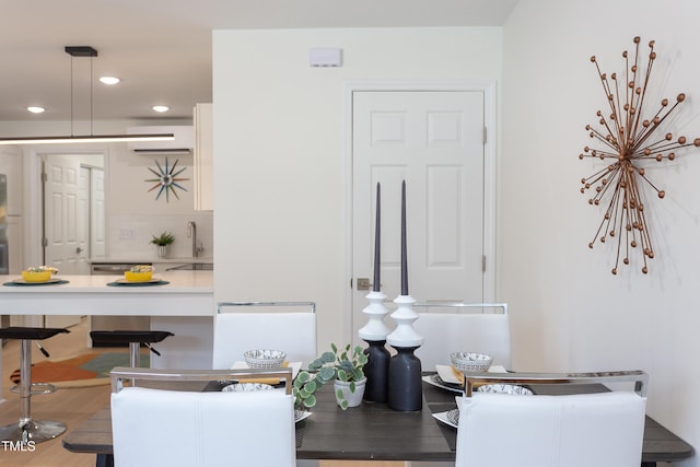 1309 Hudson Ave Unit D6, Durham, NC 27705 - dining room with recessed lighting and wood finished floors