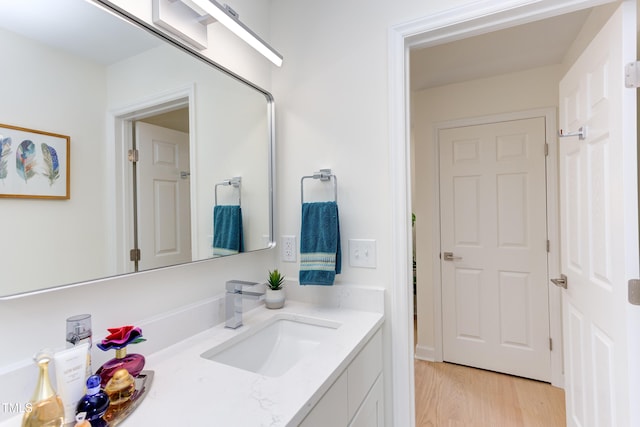 1309 Hudson Ave Unit D6, Durham, NC 27705 - bathroom featuring vanity and wood finished floors