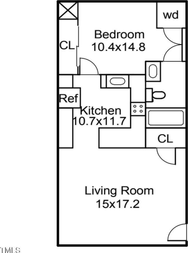 1309 Hudson Ave Unit D6, Durham, NC 27705 - view of home floor plan