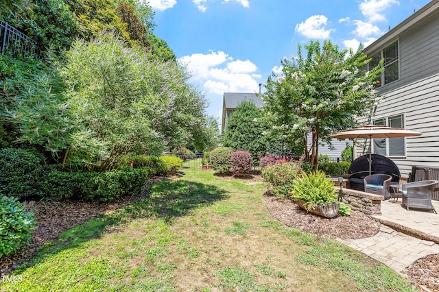 1413 Lily Creek Dr, Cary, NC 27518 - view of yard with a patio area