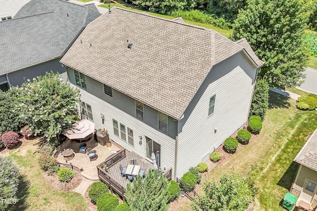 1413 Lily Creek Dr, Cary, NC 27518 - view from above of property