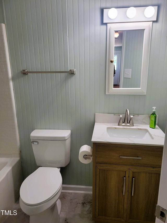 411 W Raleigh St, Siler City, NC 27344 - bathroom featuring vanity and shower / bathtub combination