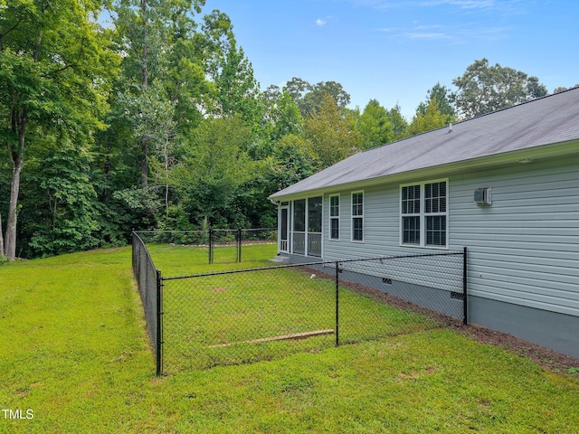200 Cornerstone Dr, Franklinton, NC 27525 - fenced backyard featuring a sunroom