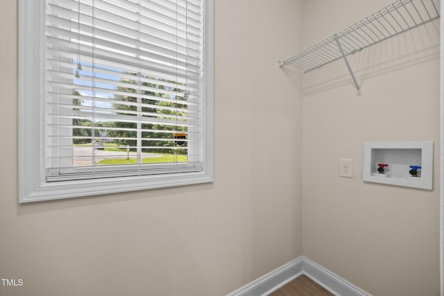 200 Cornerstone Dr, Franklinton, NC 27525 - washroom with baseboards and hookup for a washing machine