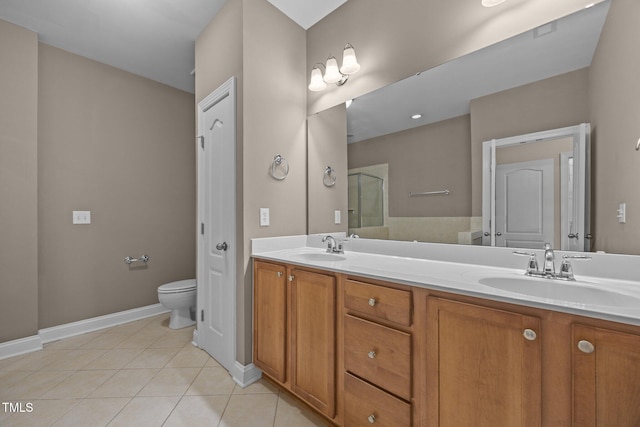 1012 Palace Garden Way, Raleigh, NC 27603 - full bathroom featuring double vanity and tile patterned floors