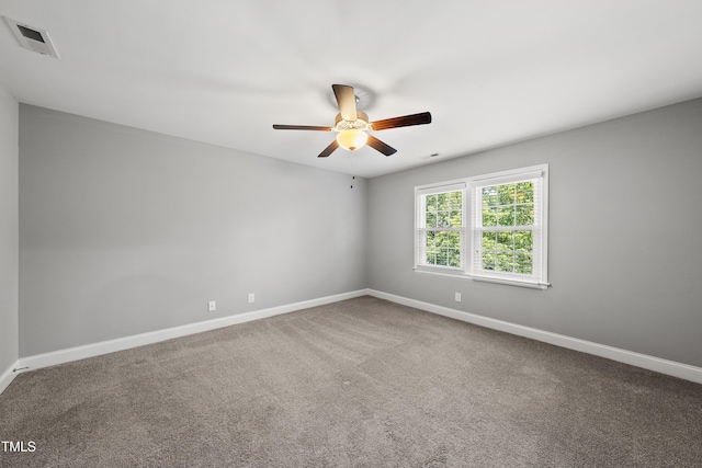 405 E Millbrook Rd, Raleigh, NC 27609 - carpeted spare room featuring ceiling fan and baseboards