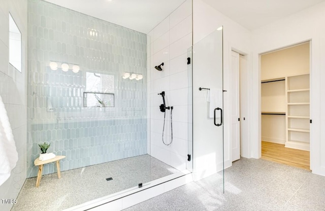 322 S Dixon Ave Unit R, Cary, NC 27511 - full bathroom featuring a shower stall and a spacious closet