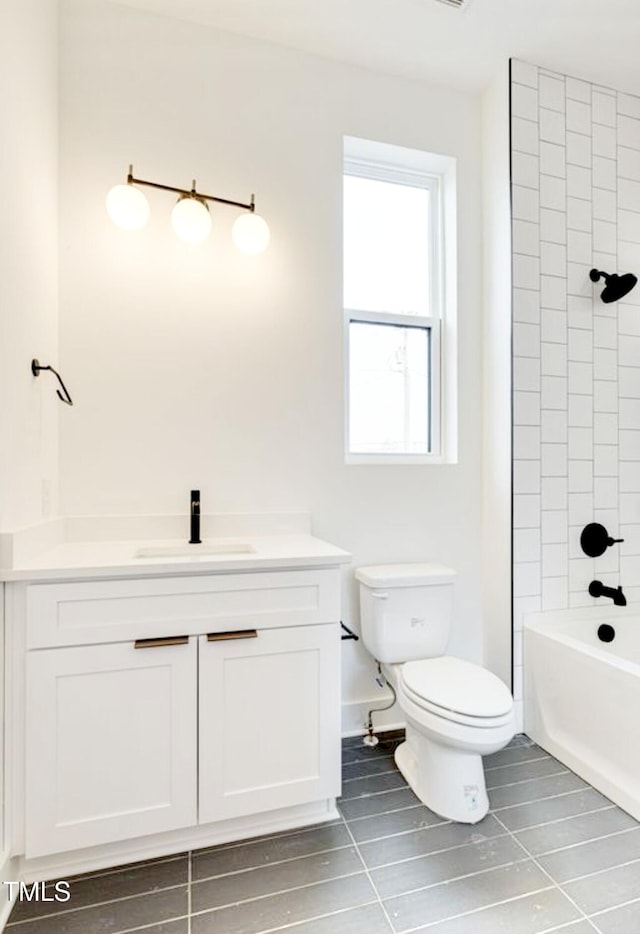 322 S Dixon Ave Unit R, Cary, NC 27511 - full bath with vanity, bathing tub / shower combination, and tile patterned flooring