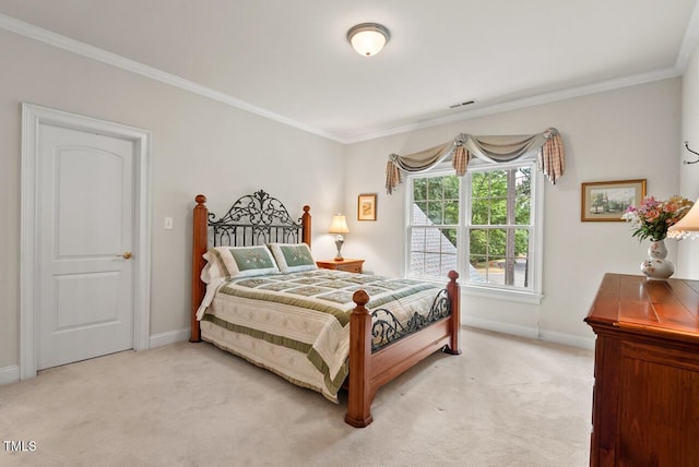 3606 Dairy Pond Pl, Durham, NC 27705 - bedroom with light carpet and crown molding