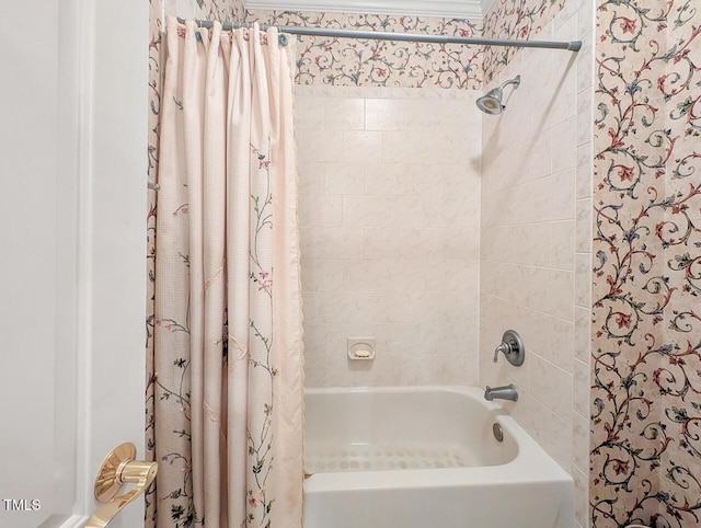 3606 Dairy Pond Pl, Durham, NC 27705 - full bath with shower / tub combo with curtain