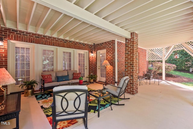 3606 Dairy Pond Pl, Durham, NC 27705 - view of patio / terrace featuring an outdoor living space and outdoor dining space