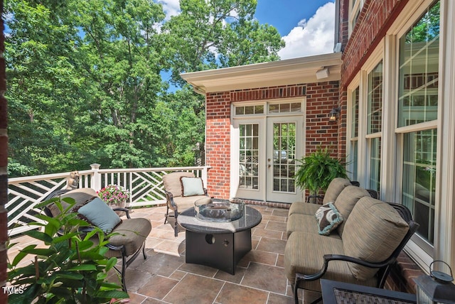 3606 Dairy Pond Pl, Durham, NC 27705 - view of patio featuring an outdoor fire pit