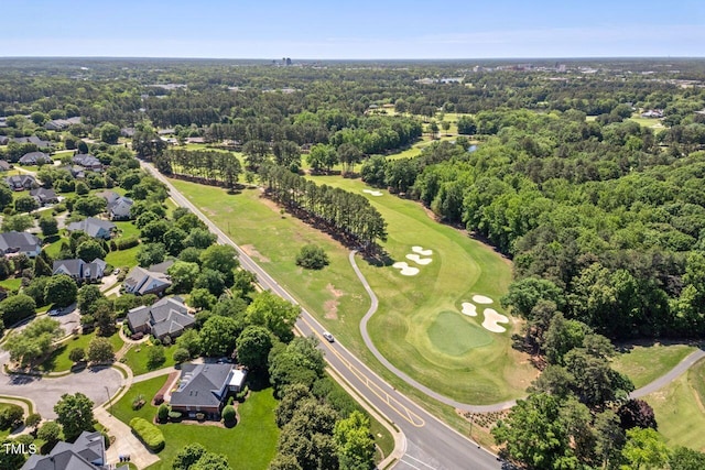 3606 Dairy Pond Pl, Durham, NC 27705 - aerial perspective of suburban area with a golf course