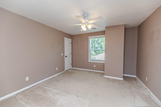 4101 Carson Dr, Sanford, NC 27332 - spare room featuring light colored carpet and a ceiling fan