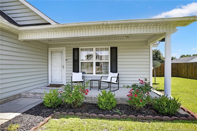 167 Westminster Dr, Raeford, NC 28376 - doorway to property with a porch