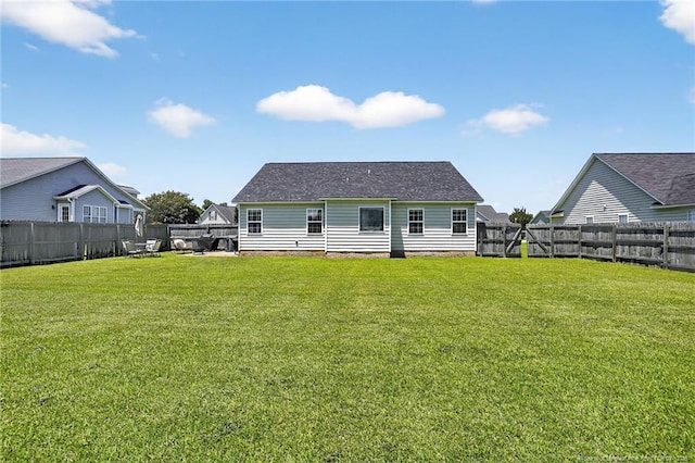 167 Westminster Dr, Raeford, NC 28376 - rear view of property featuring a fenced backyard