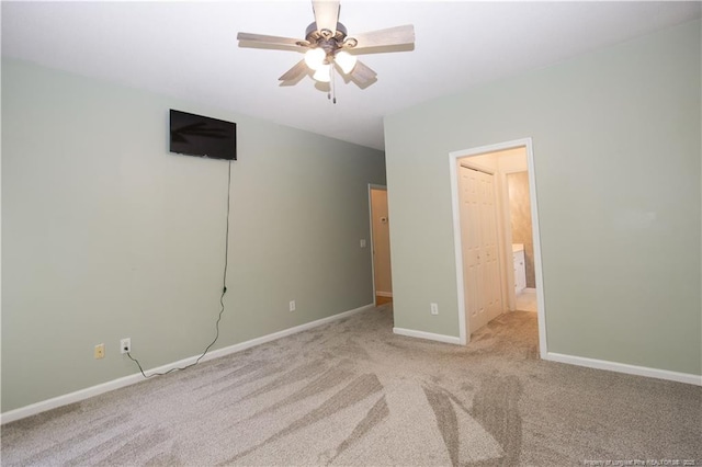 130 Pinecone Ct, Seven Lakes, NC 27376 - unfurnished bedroom featuring carpet floors and ceiling fan