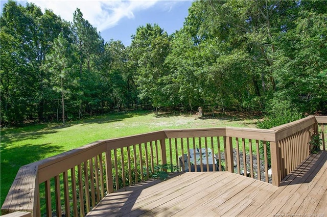 130 Pinecone Ct, Seven Lakes, NC 27376 - deck with a yard