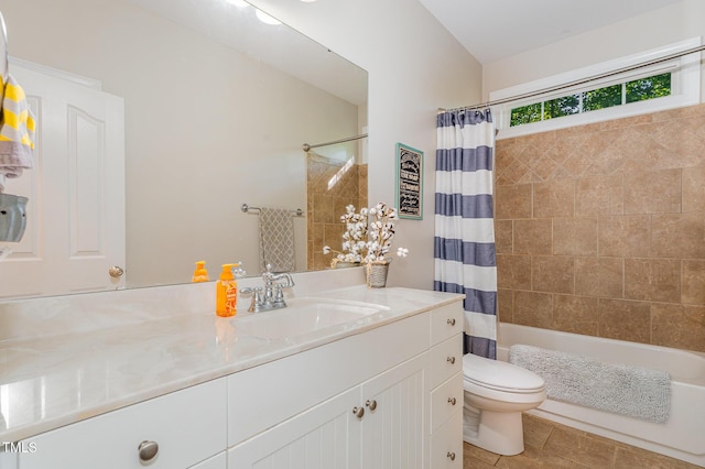 15 Cole Creek Way, Franklinton, NC 27525 - bathroom featuring vanity, shower / bath combination with curtain, and tile patterned flooring