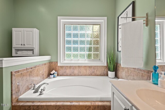 126 Captains Ct, Durham, NC 27712 - full bathroom with vanity and a bath