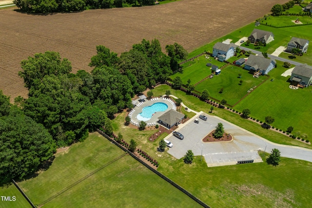 8341 Running Fern Way, Willow Springs, NC 27592 - drone / aerial view of a pool