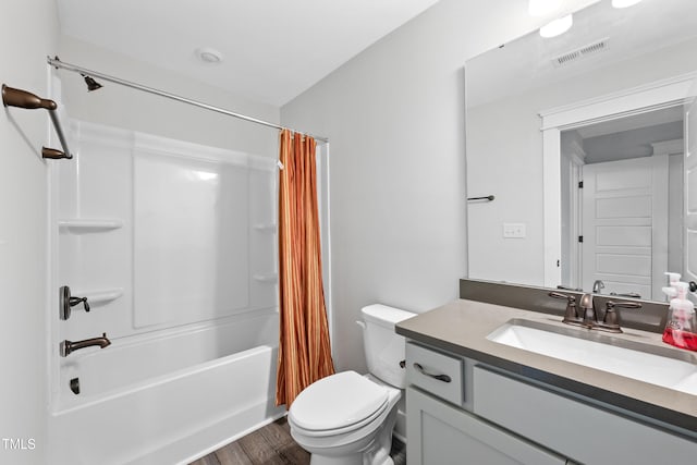 8341 Running Fern Way, Willow Springs, NC 27592 - full bath with vanity, shower / tub combo, and wood finished floors