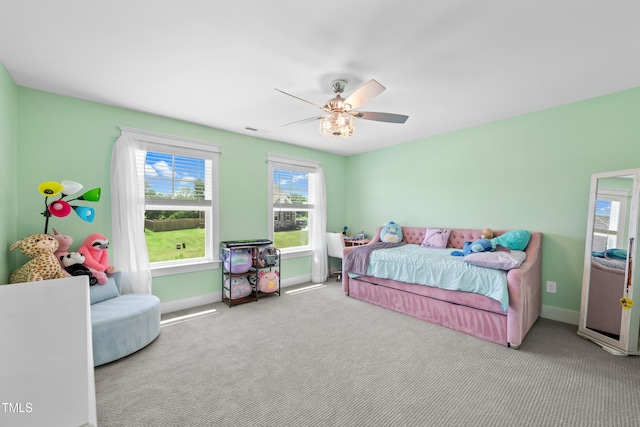 8341 Running Fern Way, Willow Springs, NC 27592 - bedroom with carpet flooring and ceiling fan