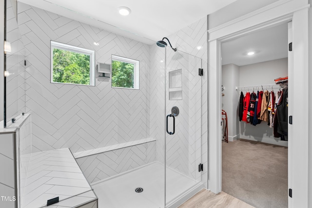 8341 Running Fern Way, Willow Springs, NC 27592 - full bath featuring a shower stall and a spacious closet