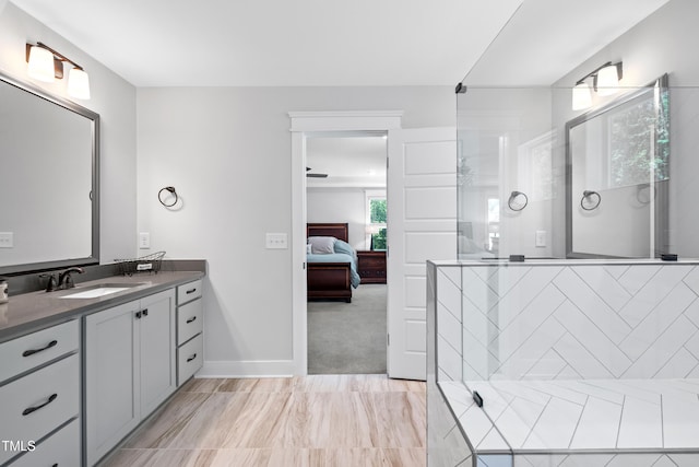 8341 Running Fern Way, Willow Springs, NC 27592 - ensuite bathroom with vanity and a shower