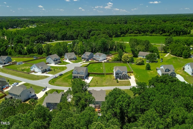 8341 Running Fern Way, Willow Springs, NC 27592 - aerial overview of property's location featuring a forest and nearby suburban area