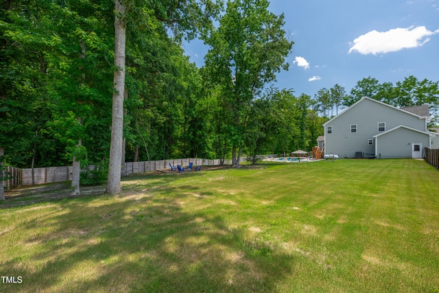 8341 Running Fern Way, Willow Springs, NC 27592 - view of fenced backyard