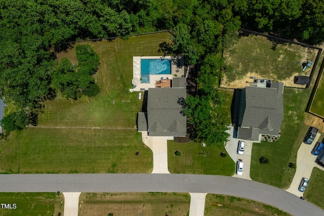 8341 Running Fern Way, Willow Springs, NC 27592 - bird's eye view of a pool area