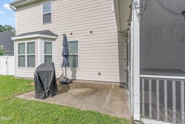 543 Callandale Ln, Durham, NC 27703 - view of patio / terrace with area for grilling