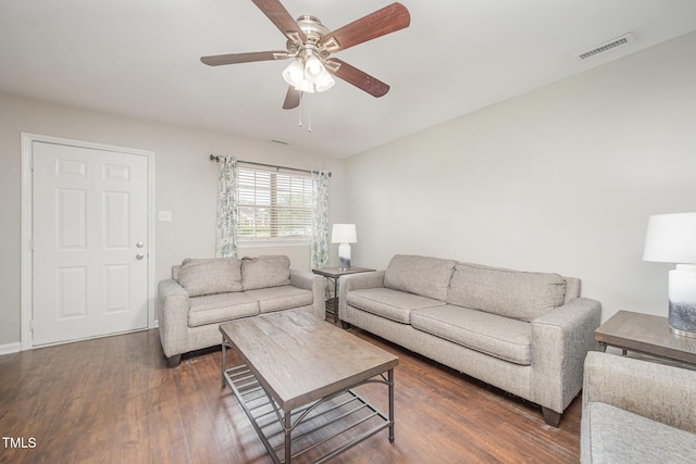 200 Old Spring Hill Ln, Fuquay Varina, NC 27526 - living room featuring wood finished floors and ceiling fan