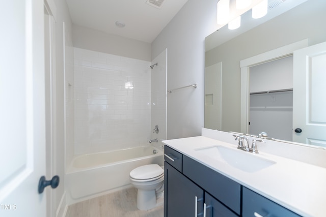 0 Bluestone Ct Lot 22R, Chapel Hill, NC 27514 - bathroom featuring vanity, wood finished floors, and washtub / shower combination