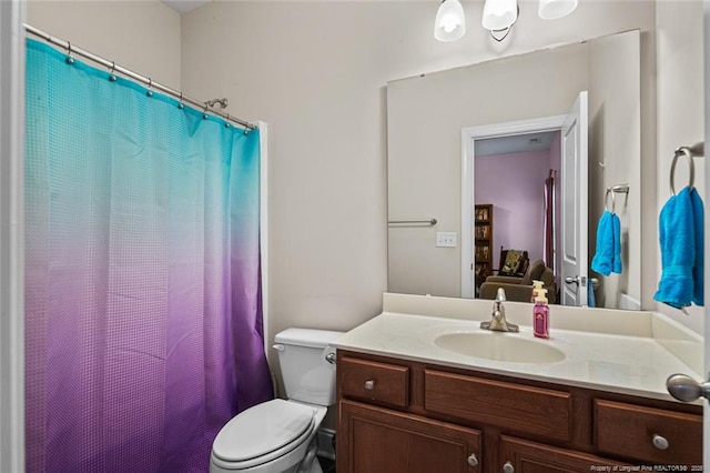 50 Turner Mathews Ct, Spring Lake, NC 28390 - bathroom featuring vanity and a shower with shower curtain