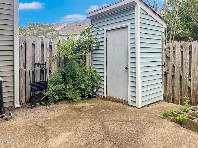 5810 Shady Grove Cir, Raleigh, NC 27609 - view of shed featuring a fenced backyard