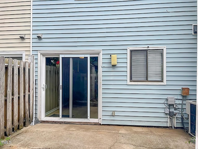 5810 Shady Grove Cir, Raleigh, NC 27609 - view of exterior entry with a patio area