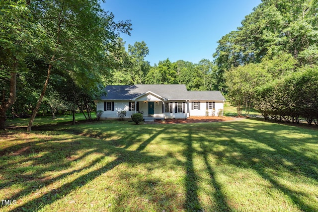 514 Lipscomb Grove Church Rd, Hillsborough, NC 27278 - ranch-style house with a front yard and crawl space