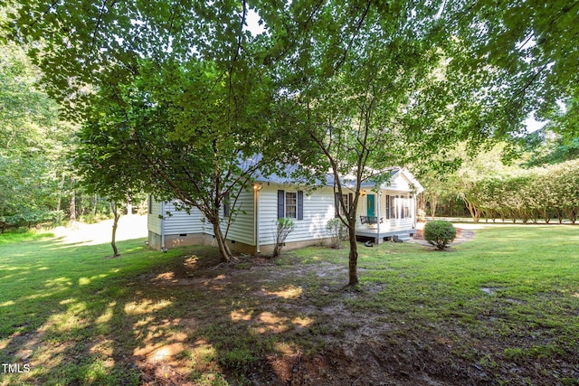 514 Lipscomb Grove Church Rd, Hillsborough, NC 27278 - view of front facade featuring crawl space and a front lawn