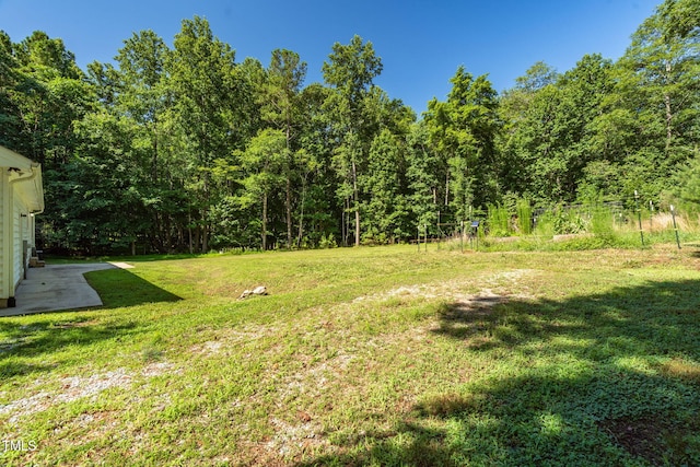514 Lipscomb Grove Church Rd, Hillsborough, NC 27278 - view of grassy yard with a forest view